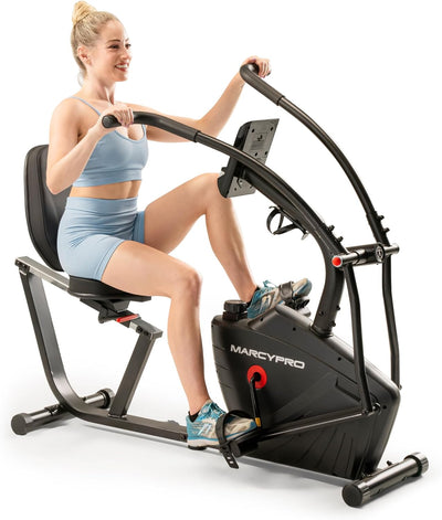 Dual Action Cross Training Recumbent Exercise Bike