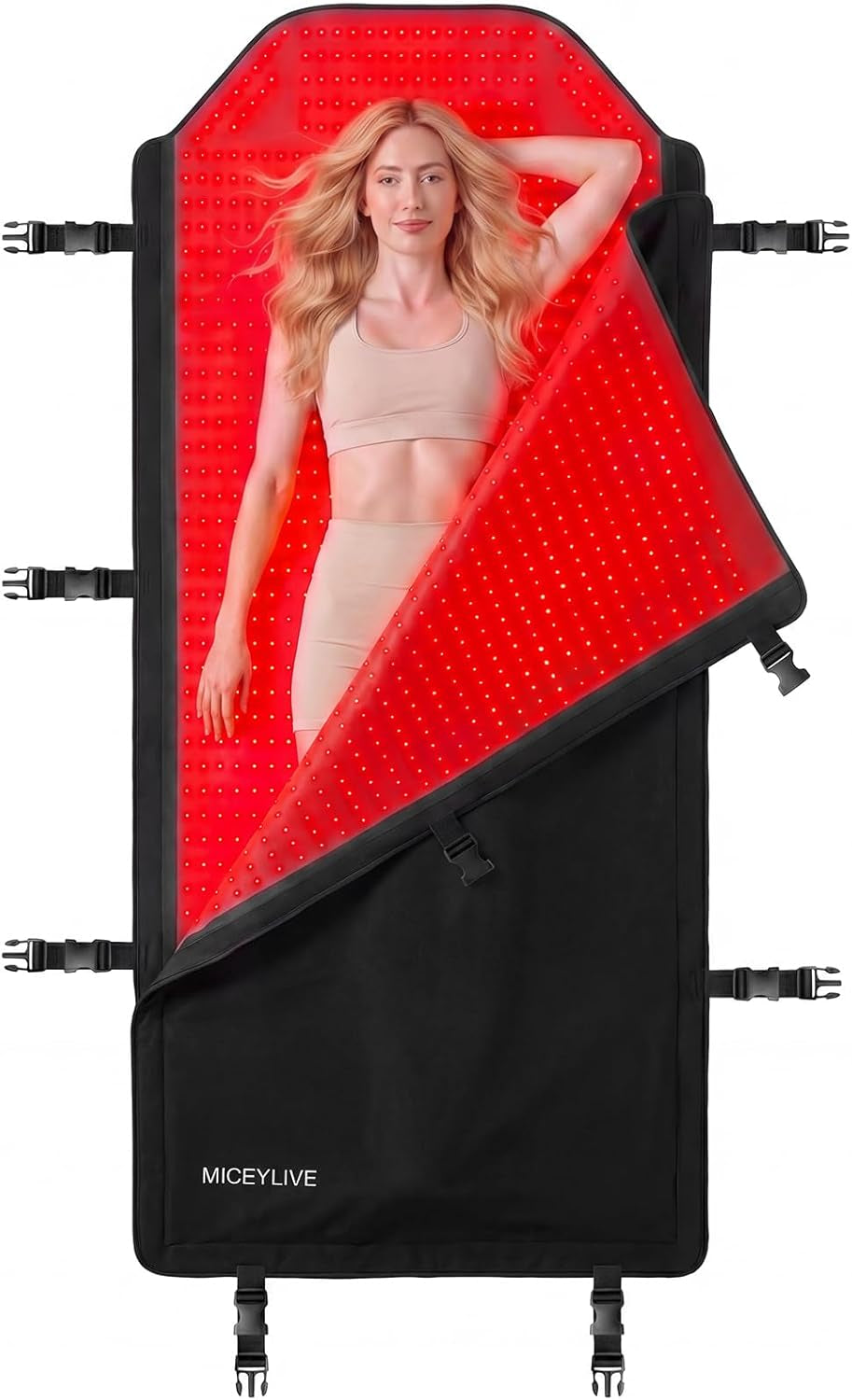 Red Light Therapy Mat Full Body for Pain Relief, Medical-Grade TPU,FSA&HSA Eligible,72"X33" Red Light Therapy Blanket with 2625 Leds Dual-Wave(660& 850Nm) for Muscle Relaxation,Better Sleep&Home Use | Red Light Therapy Mat Full Body