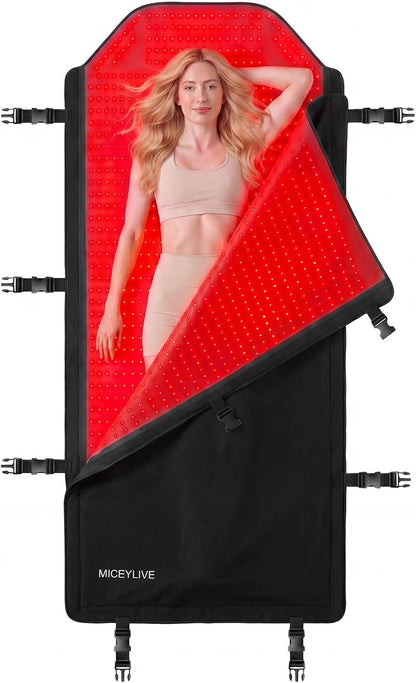 Red Light Therapy Mat Full Body for Pain Relief, Medical-Grade TPU,FSA&HSA Eligible,72"X33" Red Light Therapy Blanket with 2625 Leds Dual-Wave(660& 850Nm) for Muscle Relaxation,Better Sleep&Home Use | Red Light Therapy Mat Full Body