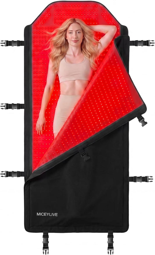 Red Light Therapy Mat Full Body for Pain Relief, Medical-Grade TPU,FSA&HSA Eligible,72"X33" Red Light Therapy Blanket with 2625 Leds Dual-Wave(660& 850Nm) for Muscle Relaxation,Better Sleep&Home Use | Red Light Therapy Mat Full Body