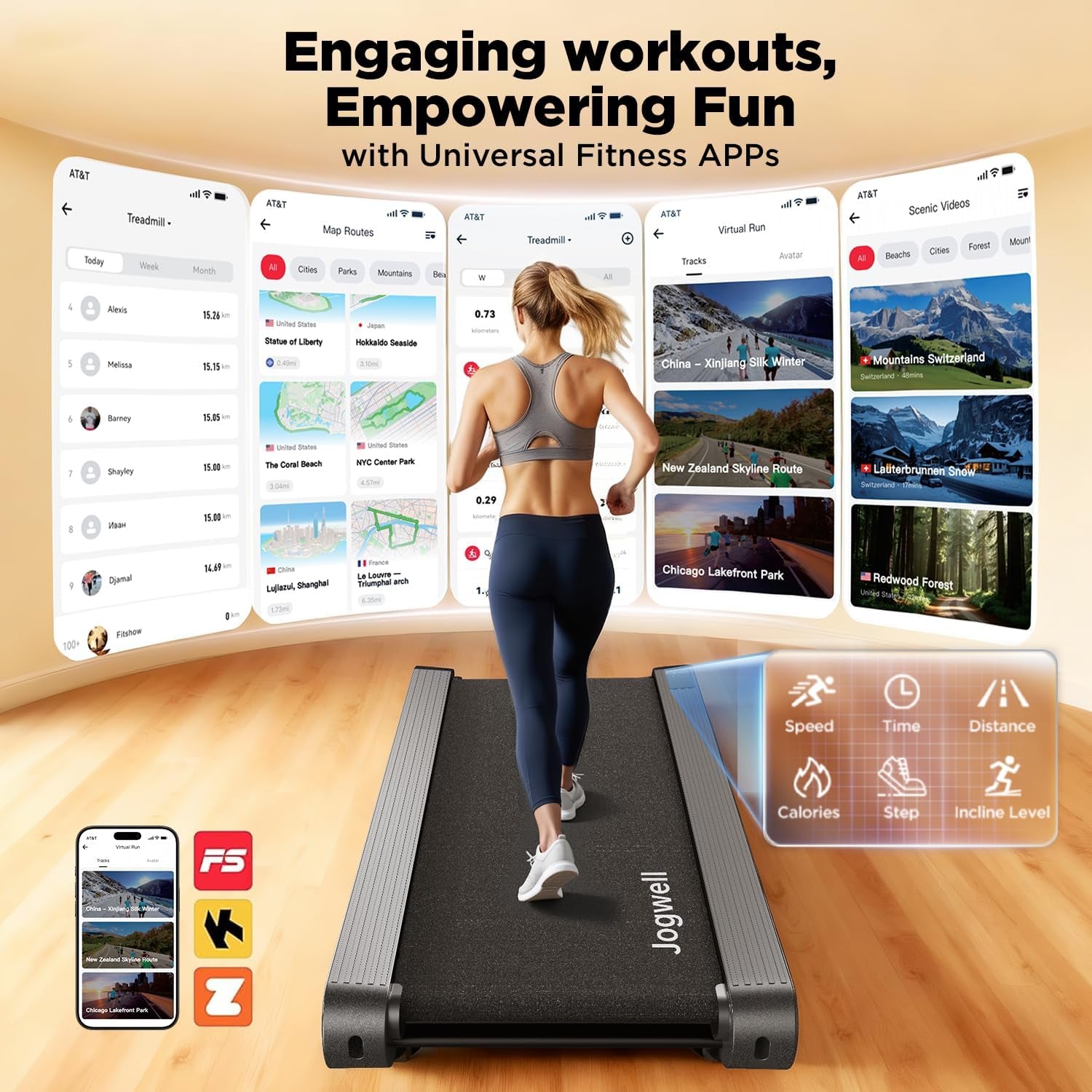 Walking Pad Treadmill with 12%/20% Auto Incline, 3.5HP Brushless Ultra-Quiet, under Desk Treadmill for Home Office, 400 LBS Capacity, 30% Wider Deck, Vertical Storage