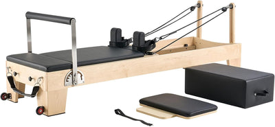 foldable Pilates Reformer, Pilates Workout Machine for Home Gym Studio Use