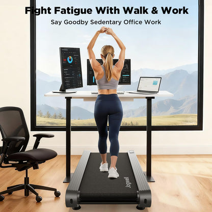 Walking Pad Treadmill with 12%/20% Auto Incline, 3.5HP Brushless Ultra-Quiet, under Desk Treadmill for Home Office, 400 LBS Capacity, 30% Wider Deck, Vertical Storage