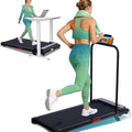 Portable Walking Pad Treadmill with Incline, 0.6-7.6MPH Mini Walking