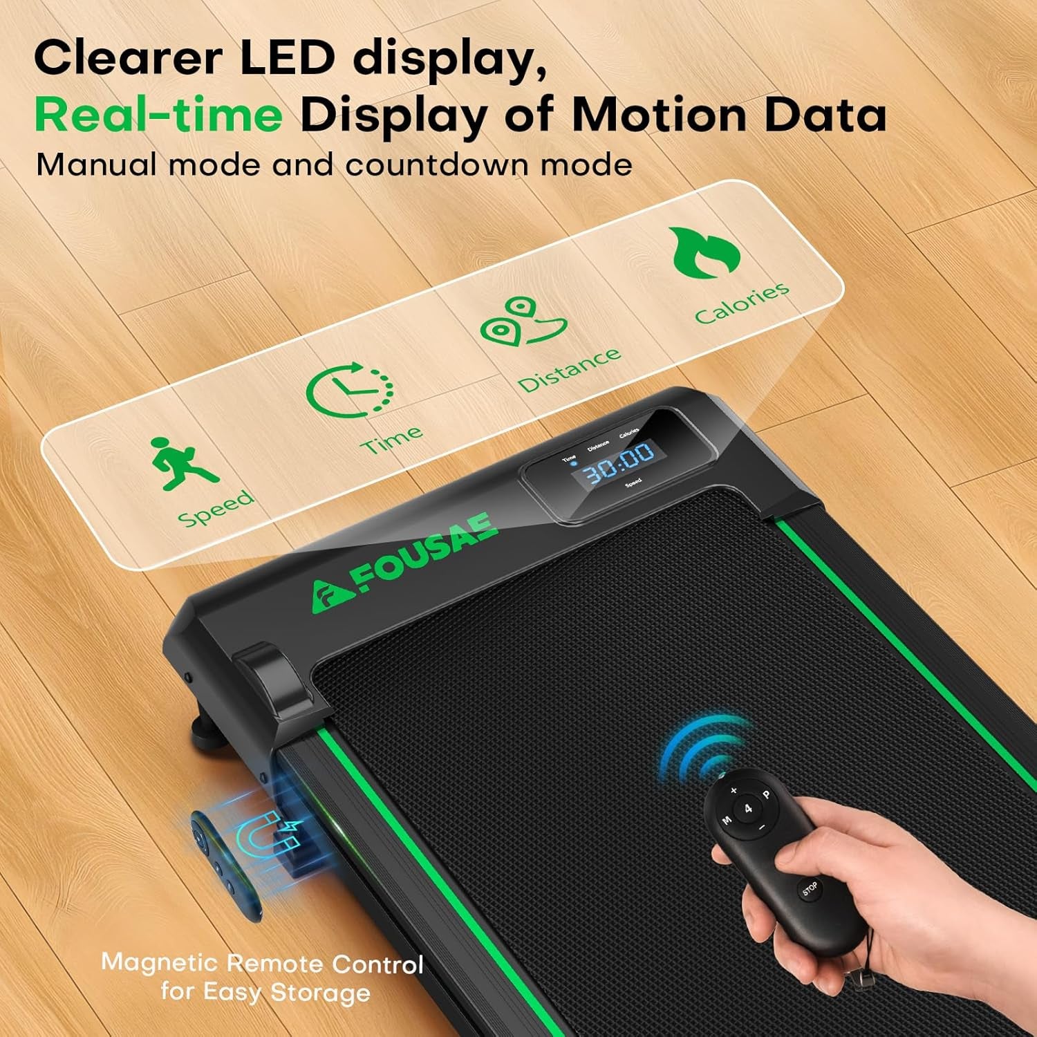 Walking Pad Treadmill, 6.2MPH under Desk Walking Pad with 10% Incline, Treadmills for Home with Double Frame, 2.75HP Brushless Drive, 12 HIIT Programs, Remote Control, 350LBS Capacity