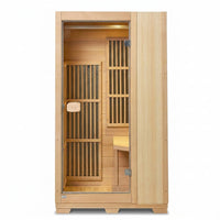 Far Infrared Wooden Sauna Room Home Sauna Spa for 1 Person1140W — Studio Shot