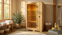 Far Infrared Wooden Sauna Room Home Sauna Spa for 1 Person1140W — Lifestyle